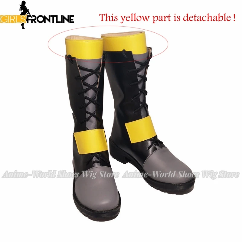 게임 소녀 전선 Ump45 코스프레 신발 할로윈 카니발 부츠 코스프레 가발 가발 맞춤 제작