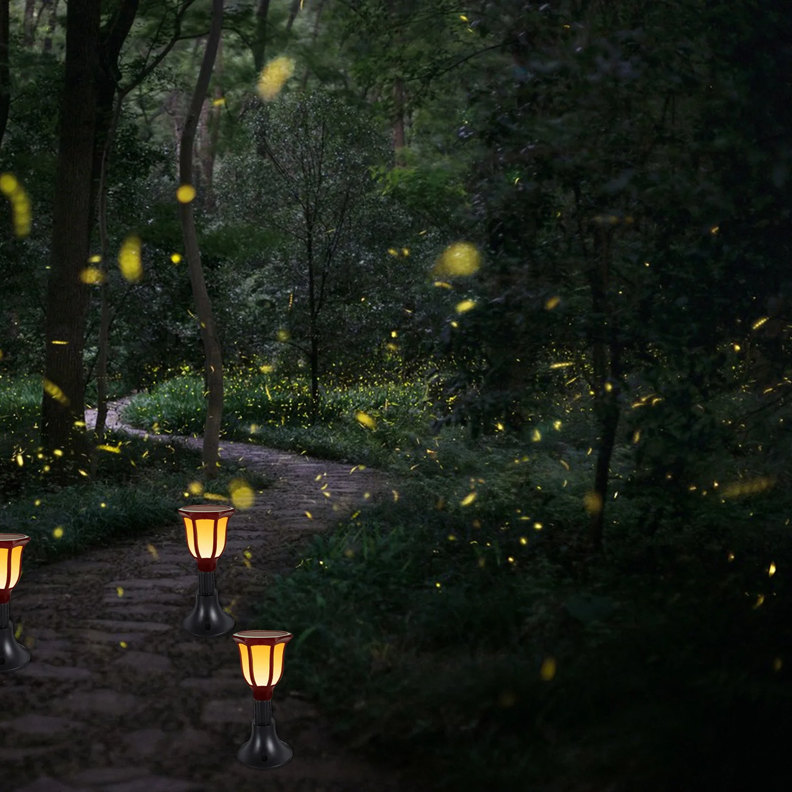 Base de luz Solar para césped, estaca de tierra Abs duradera para iluminación de camino de jardín al aire libre, soporte de repuesto estable para patio, 10 Uds.