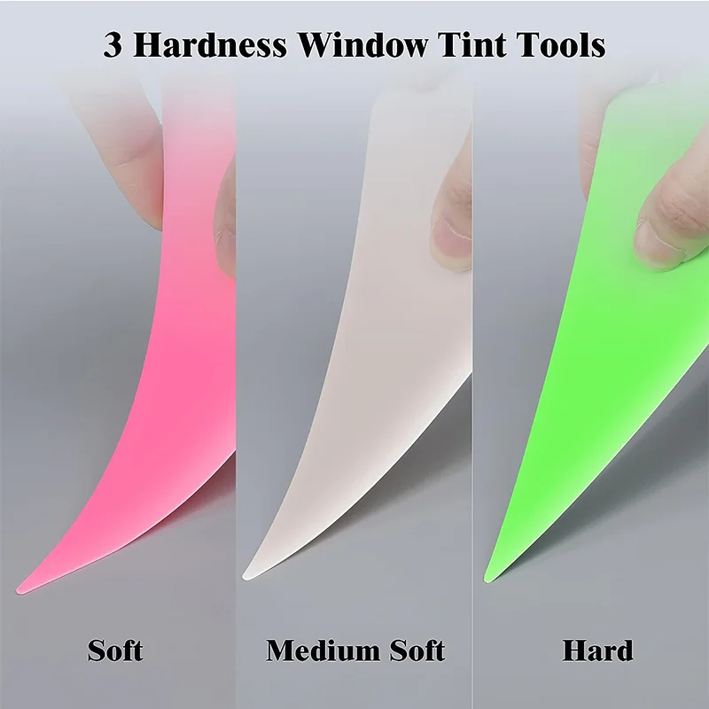 NeoWrap 3 Hardness Car Corner Triangle Squeegee Plastic Card Scraper Tight Spaces Wrap Vinyl Curves Slot Window Tint Tool