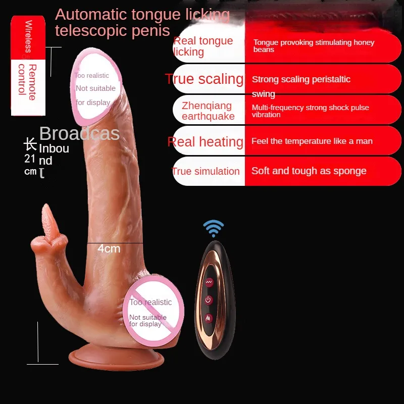 Dildo Adult Huge Vibrator Vibro for Women Dicks Sex Toys Stimulator Machine Women\'s Goods Wireless Telescopic Prostate Massager