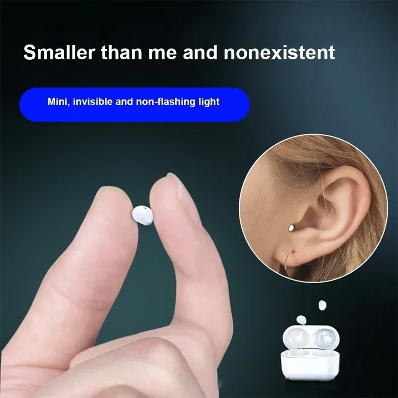 New Invisible Earphones Mini Headphone Bluetooth TWS Wireless Game In-Ear Earbuds Noise Cancel Sports Music Headset Ultra Small