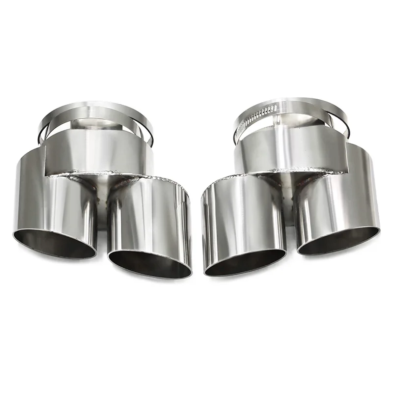 Voor BMW G05 X5 G06 X6 2.0T Uitlaat Upgrade M50 Model Dual Exit Rvs Uitlaat Nozzle Uitlaat uitlaat Tip