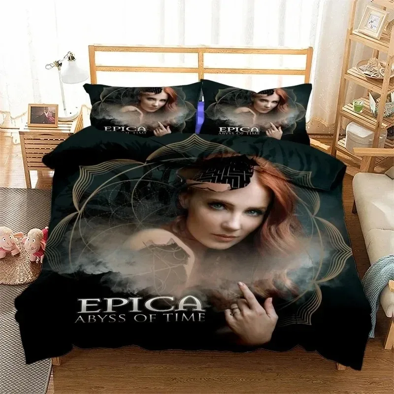 

phechion EPICA 3D Print Bedding Set Duvet Covers Pillowcases One Piece Comforter Bedding Sets Bedclothes Bed K576