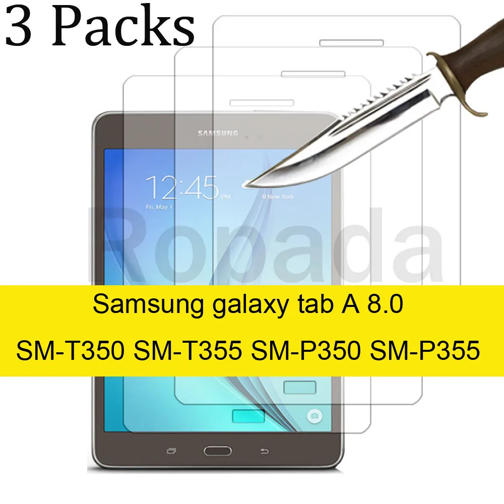 

3PCS Glass screen protector for Samsung Galaxy Tab A 8.0 SM-T350 SM-T355 Tab S SM-P350 SM-P355 tablet protective film