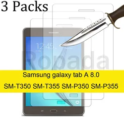 3PCS Glass screen protector for Samsung Galaxy Tab A 8.0 SM-T350 SM-T355 Tab S SM-P350 SM-P355 tablet protective film