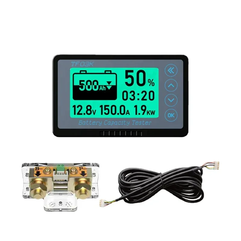 

Baiway 8-120V 350A Battery Coulometer TF03K Professional Precision Car Battery Tester Monitor for RV Battery Capacity Indicator