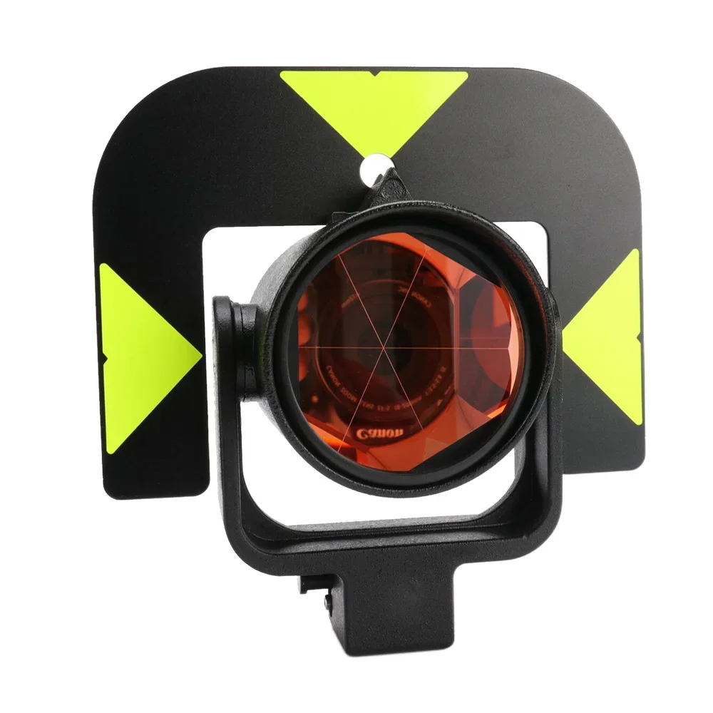 Black and Yellow Stainless Steel Target Board Reflector Prism Lei ca Total Station Surveying Prisma GPR121