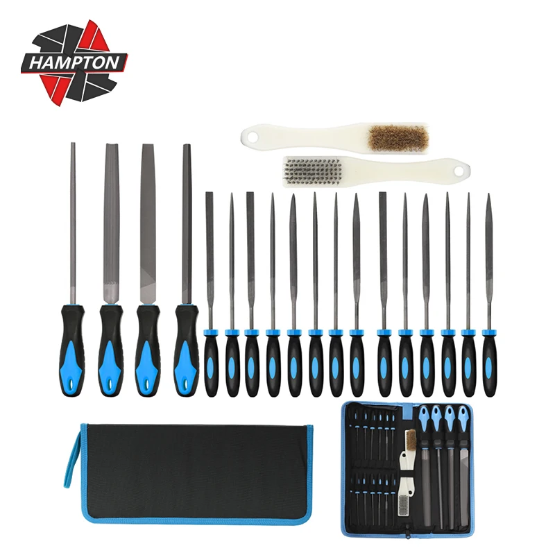 

HAMPTON 20pcs File Tool Set Including Flat, Round, Triangle, Half Round File and Needle Files, Craft File Tools