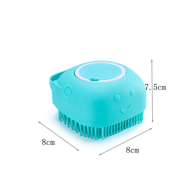 Pet dog silicone bath brush cleaning care baby baby bath massage brush safe and non-toxic