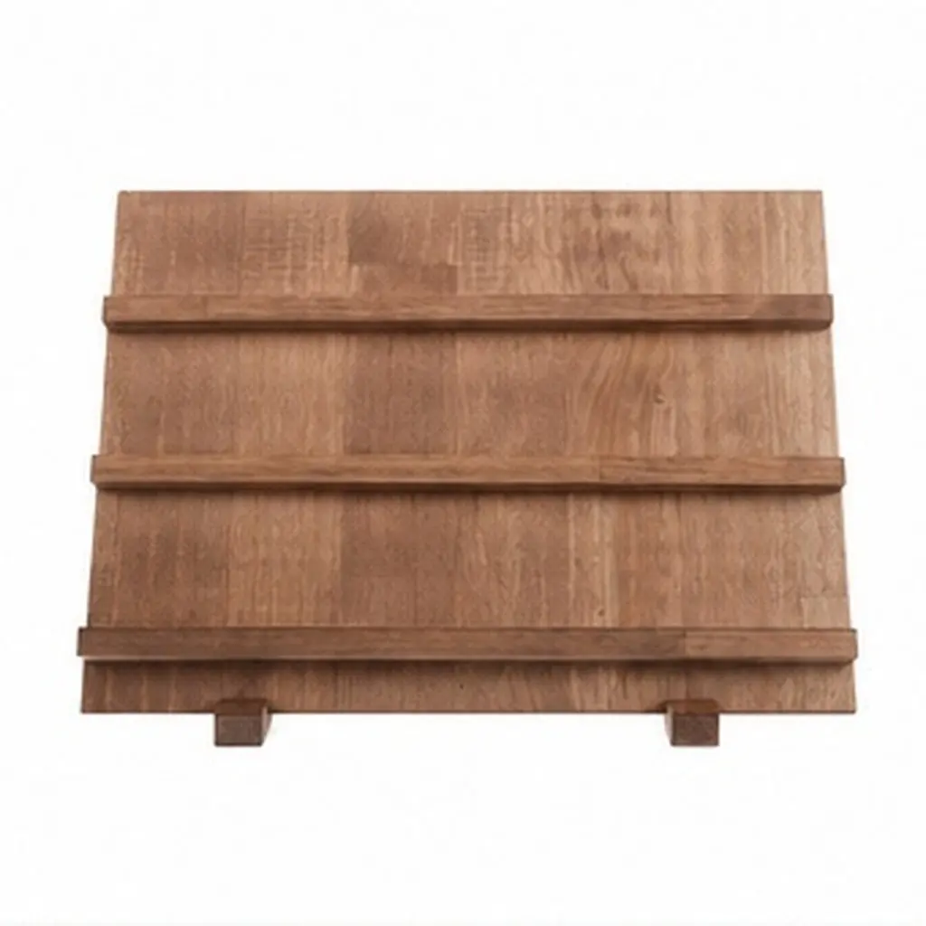 Wood 3-Tier Nail Display Stand Press on Nails Manicure Display Board Desktop Nail Art Organizer Jewelry Earring Storage Tower