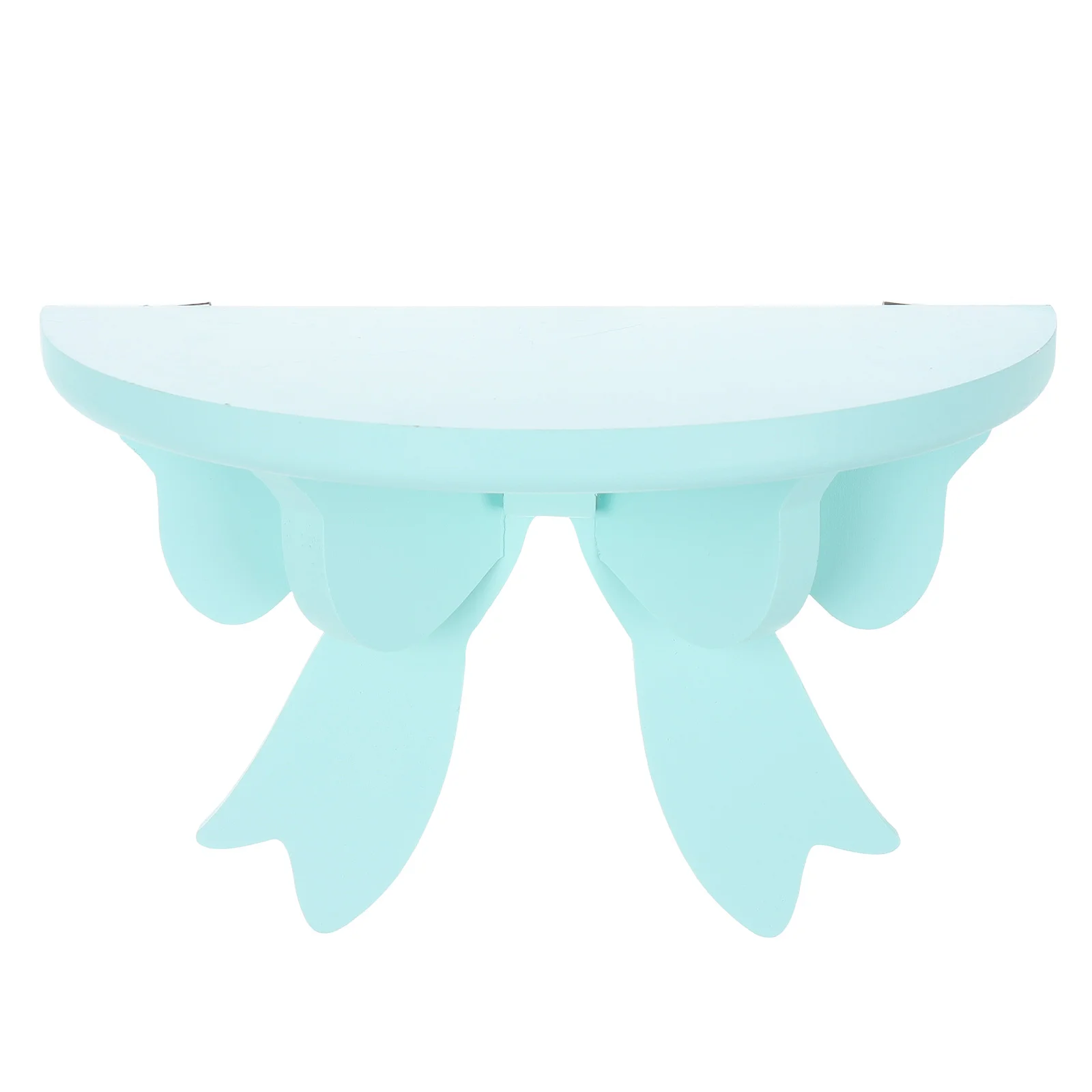 Estantes flotantes para guardería, estante de almacenamiento de mariposas, montaje en pared, soporte semicircular blanco, estantería giratoria
