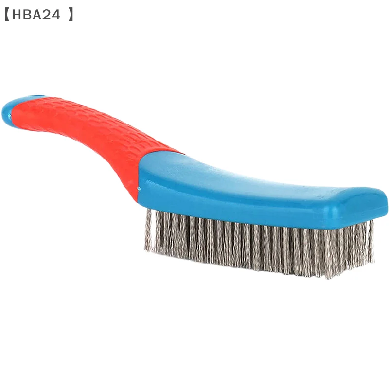 

Duty Stainless Steel Wire Brush With Comfortable Plastic Handle - Perfect For Removing Rust, Welding Slag, Dirt, And Paint