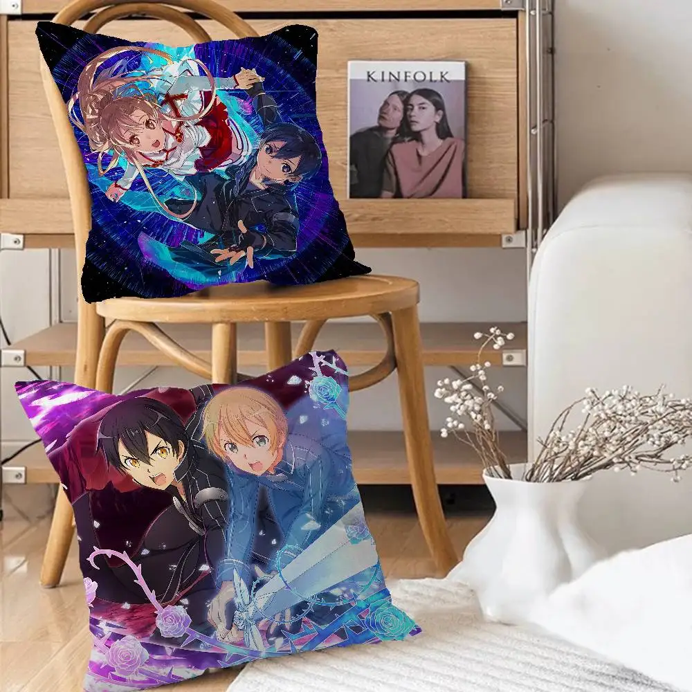 السيف الفن على الانترنت وسادة شخصية غطاء غبار غرفة نوم الاطفال حزب الديكور المخدة عيد ميلاد الأطفال هدية #2
