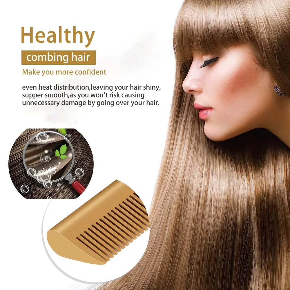 OEM/ODM Strass neue Haar glätter Kamm Kristall Hotcomb Nano Titan 500 Grad elektrische Bling Hot Comb