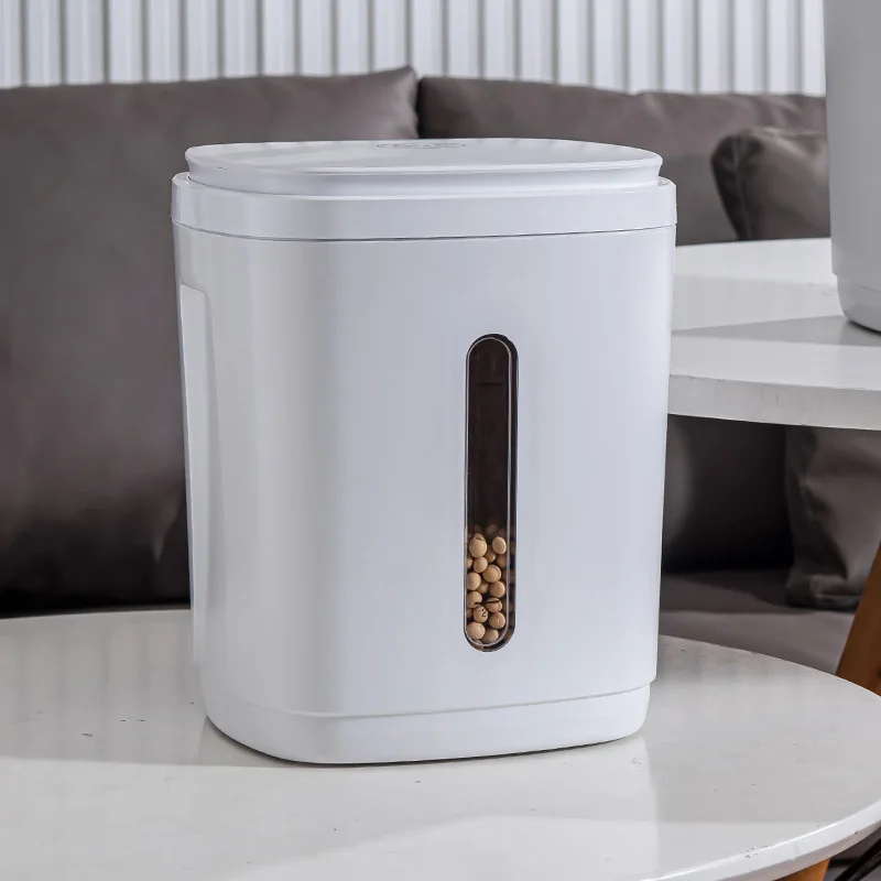 Customize Smart Vacuum Rice Bucket Grain Storage Barrel Food Storage Box for Kitchen Grain Rice Container Fit for Grain Storage