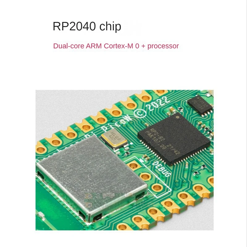 2 قطعة لراسبيري بي بيكو ث اللاسلكية واي فاي وحدة ثنائي النواة ARM Cortex MO + RP2040 لوحة تطوير متحكم صغير