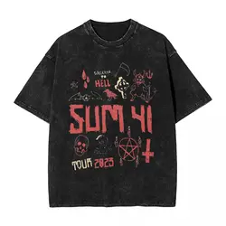 Men Little Grape Go To School Sum 41 Band T Shirts SUM41 Punk Tops Summer Y2K Casual Short Sleeve T-Shirt O-Neck Tshirt Hot Sale