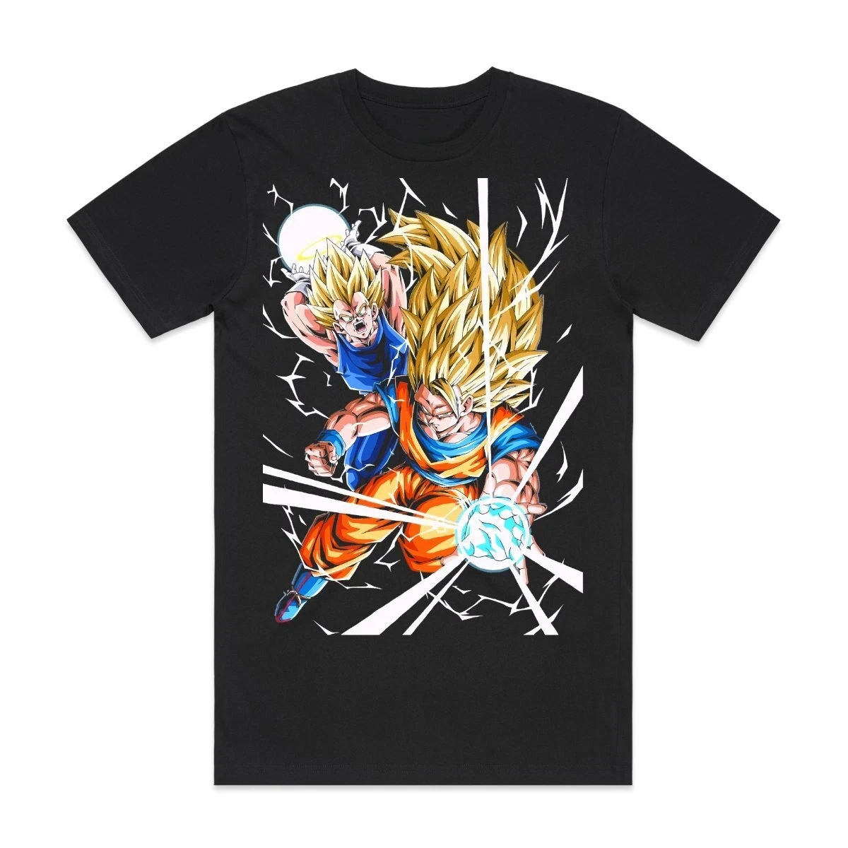 

Men's T Shirt Goku Dragon Ball Z Kamehameha Short Sleeve Super Saiyan Summer Cotton Women Tee Streetwear Casual High Quality Top