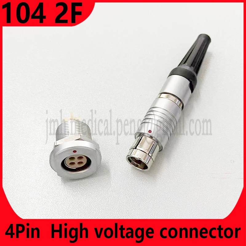 

Suitable for Fischer S104 M16 2F high-voltage pin connector 4-pin waterproof IP68 push pull self-locking plug socket