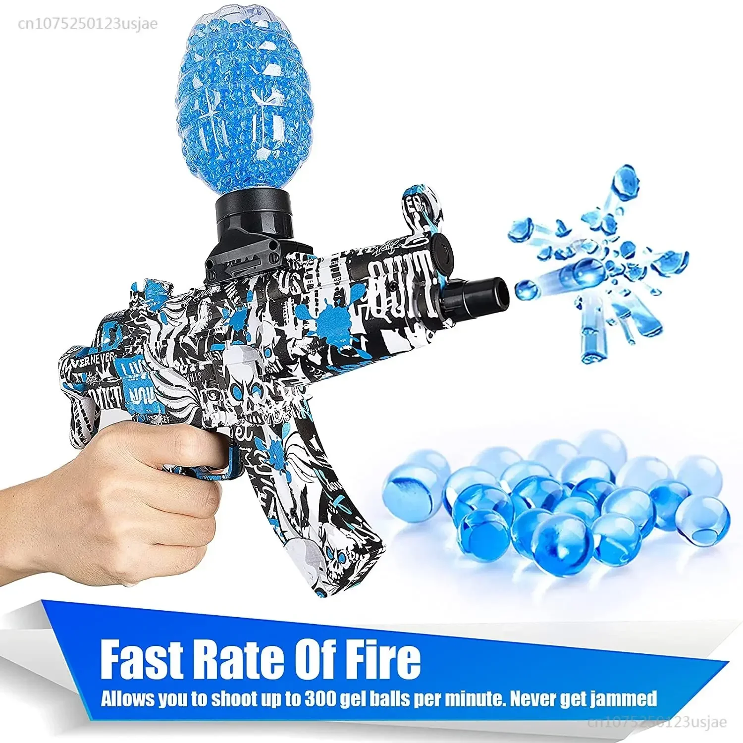 Gel elétrico Bombs Rifle Gun para crianças, CS brinquedo de jogo ao ar livre, 10000 Water Paintball Splatter Ball Shooter, presente, AK47, M249, 2024