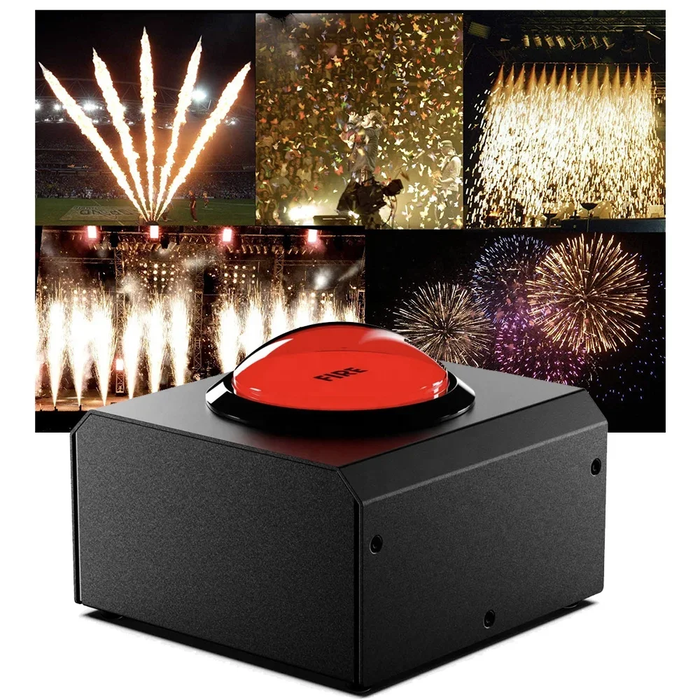 SFX Red Button Control Press Type Color Smoke Confetti Shoot Show Stage Effect Machine Concert Co2 Jet Direct Controller