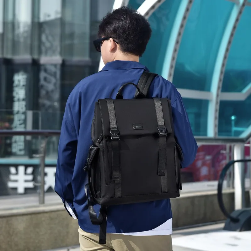 

Large Capacity Men's Backpack Waterproof Oxford Backpack For Men Casual Travel Bags 15.6 inch Laptop Bag Handbags Hasp Schoolbag