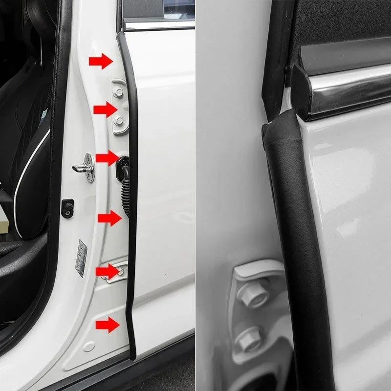[ 31.50inch*2Pcs ] for Tesla Model 3/Y/X/S Car Door Edge Seal Strip Rubber Weatherstrip Waterproof Soundproof Auto Sealant Strip view 6