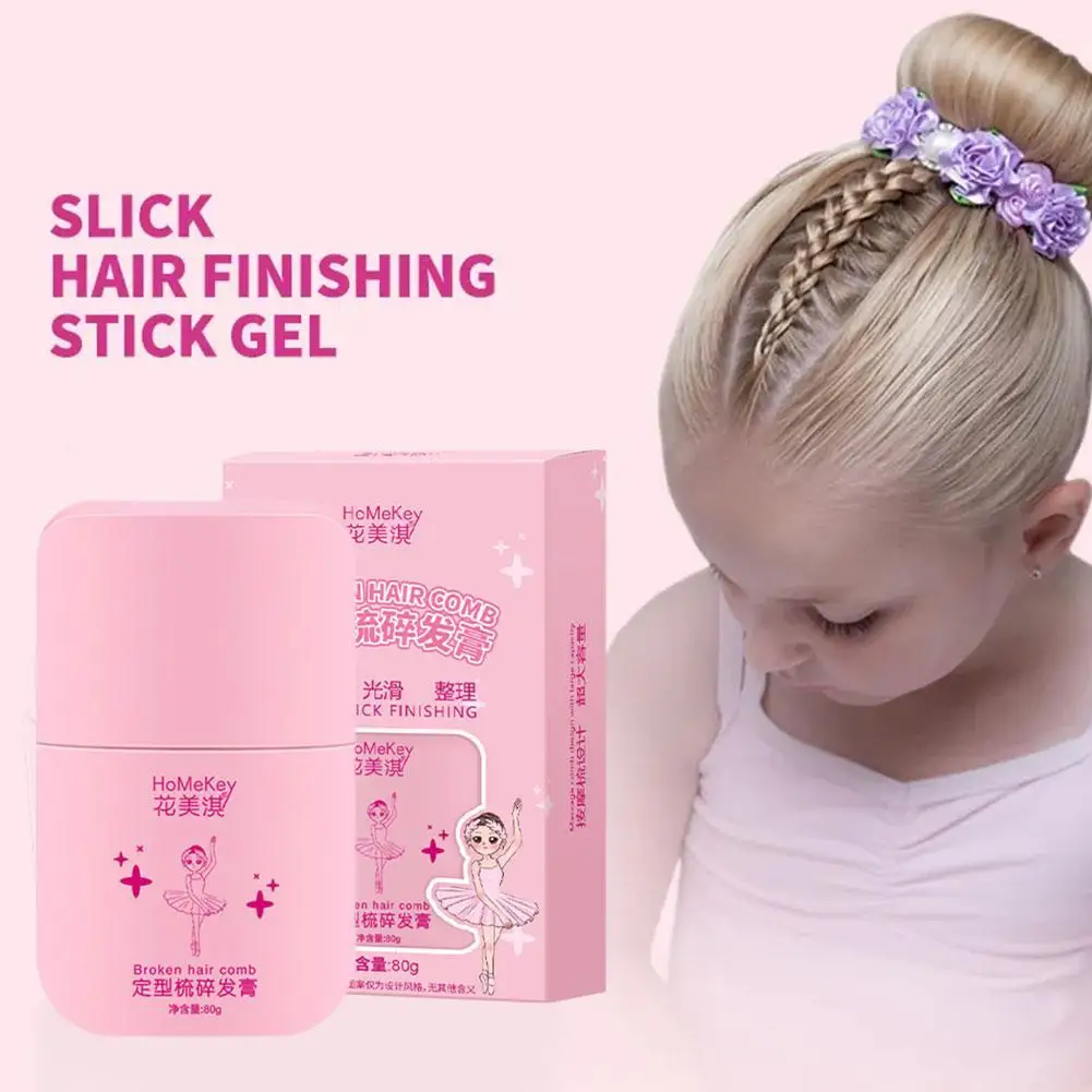 

80G Styling Comb Hair Finishing Cream Styling Gel Frizz Smoothing Hair Finishing Device Hair Breaking Stick Hair Wax Stick