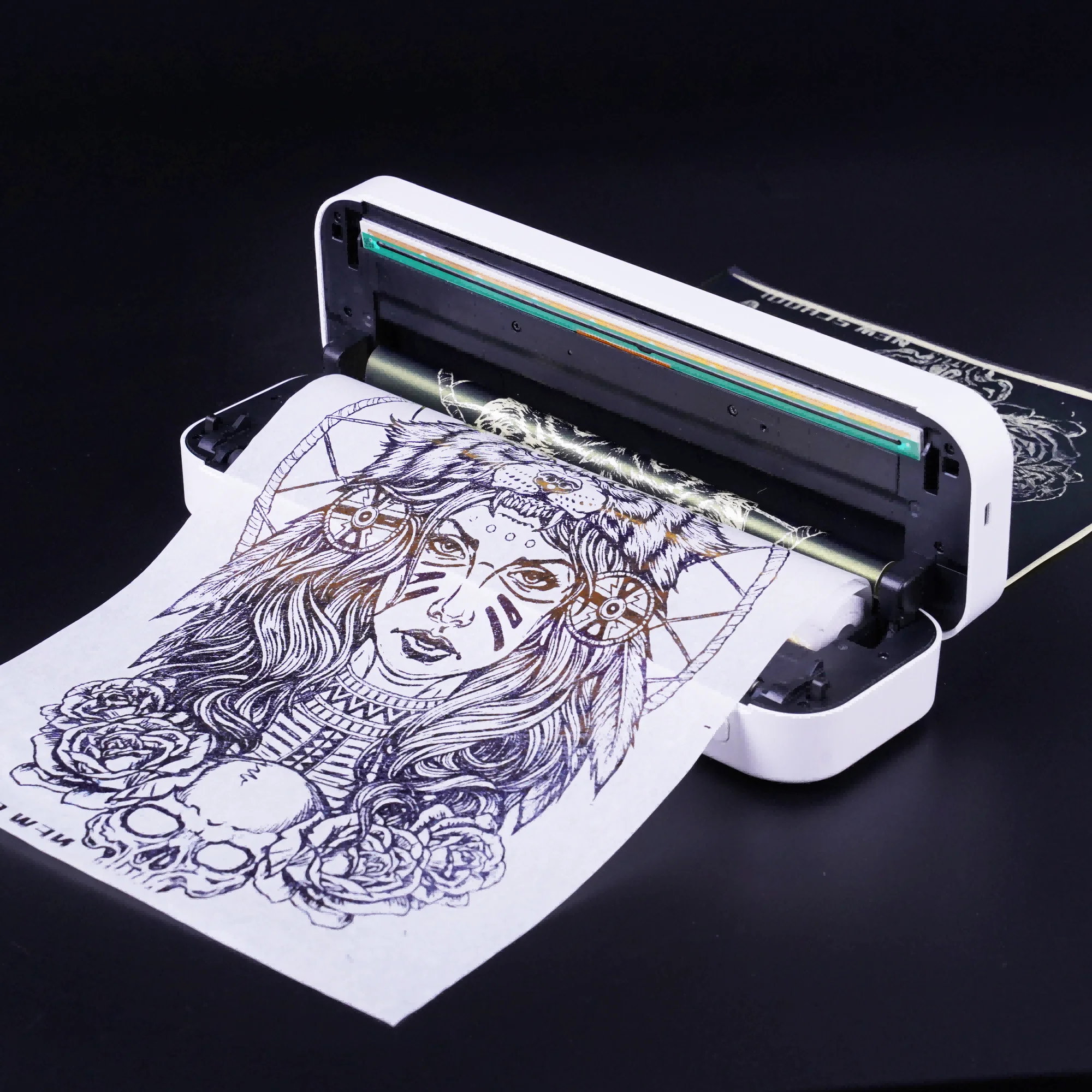 

Бесчернильный портативный принтер для татуировки формата А4, портативный мини-беспроводной Bluetooth-термопринтер для чеков и этикеток Imprimante Thermique