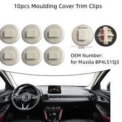 10pcs Car Side Skirt Sill Moulding Cover Trim Clips FOR Mazda BP4L51SJ3 Clips Securely Fasten The Side Skirts Moulding Covers