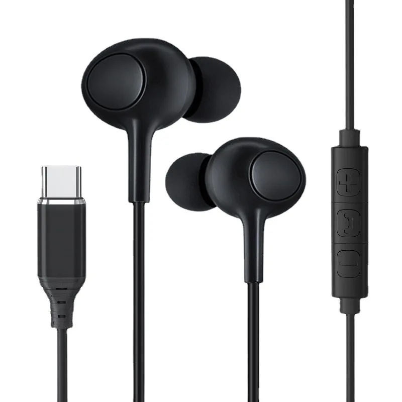 

Наушники-вкладыши Type-C Проводная цифровая гарнитура наушники для мобильных телефонов с микрофоном и регулятором громкости Наушники для Huawei Samsung