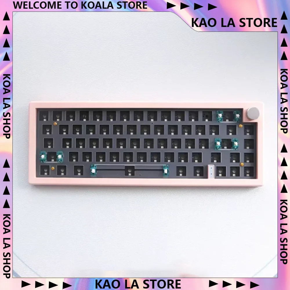 

GMK67 Наборы механических клавиатур, 63 клавиши, беспроводная Bluetooth 2,4G, проводная игровая клавиатура, RGB, горячая замена, индивидуальный комплект для киберспорта, подарки