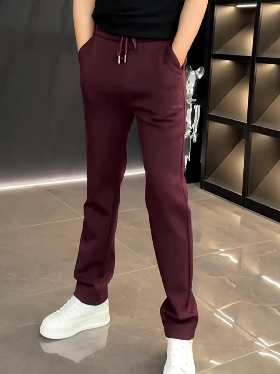 

Мужские модные повседневные спортивные брюки прямого кроя, весна-осень, новинка, удобные, универсальные, легкие, роскошные, стильные