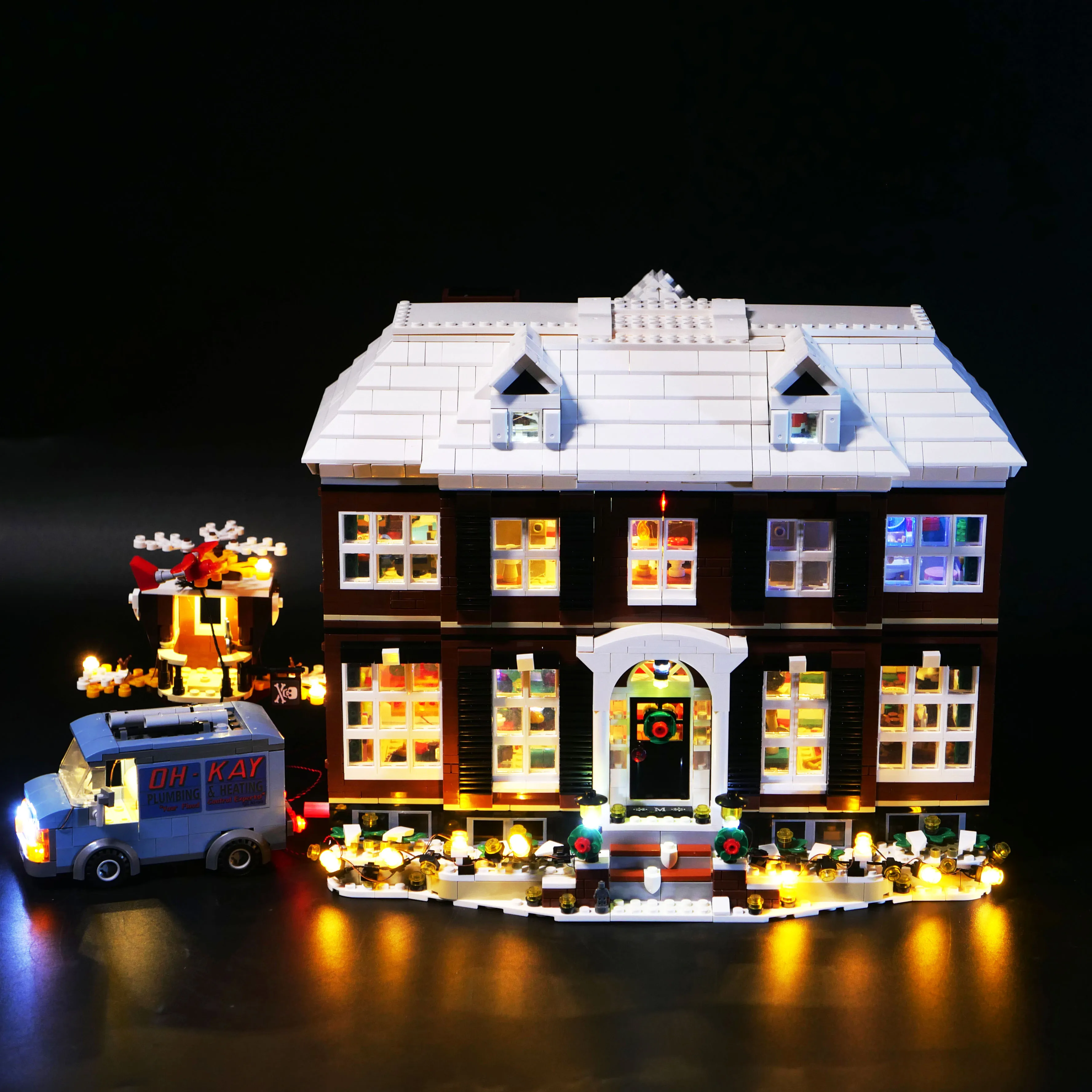 LP building block lighting LW1032 is suitable for Home Alone building block LED remote control lighting set lighting