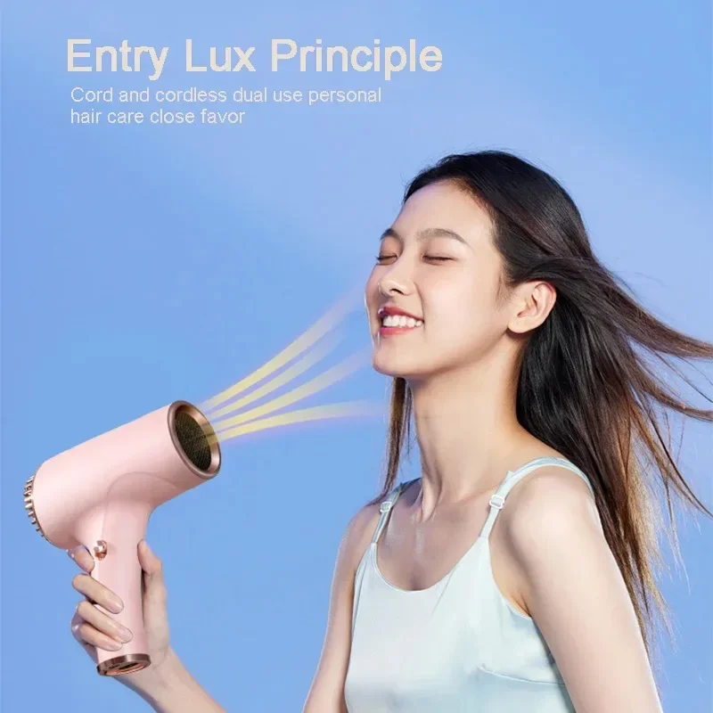 휴대용 220V 코드 및 무선 이 Reino 헤어 Makanan풍기, 가정 여행 예술ndar용 휴대용 미니 헤어 드라