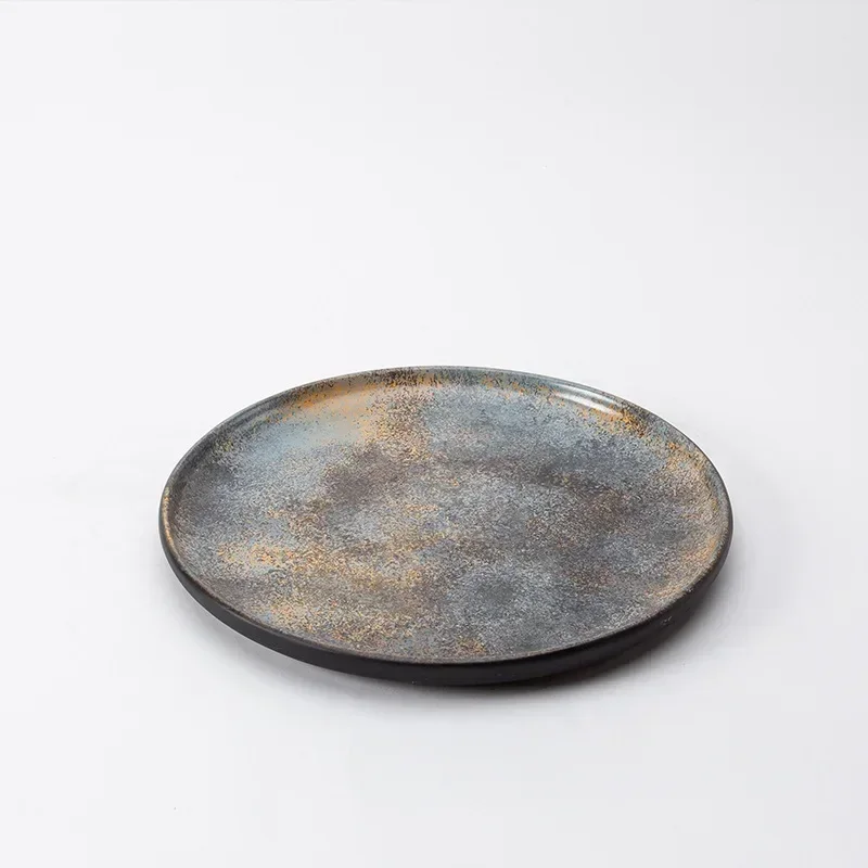 Modern, round planet surface, resin fruit plate ornament, model room, creative candy plate, decoration