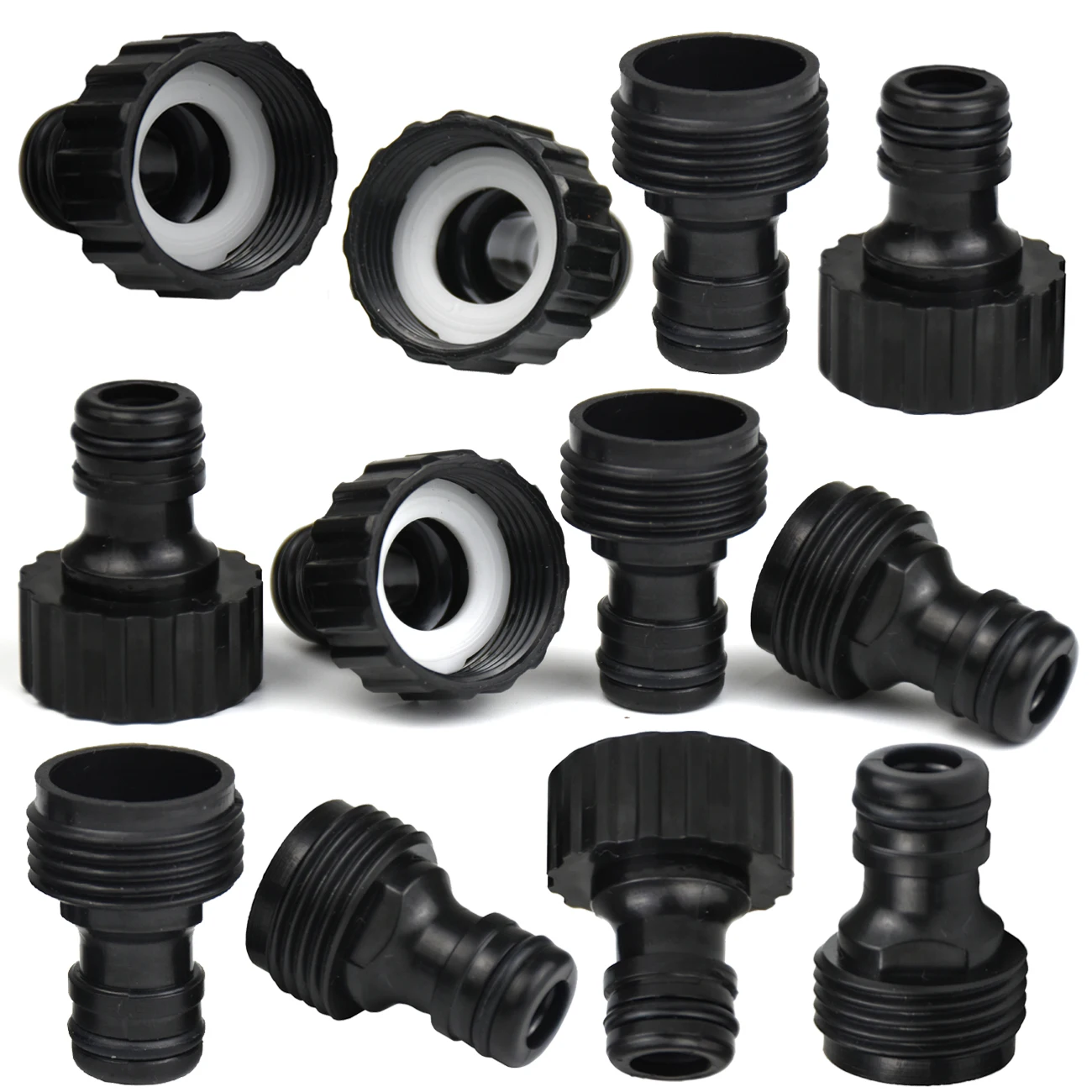 5pcs Quick Connector EUROPE 3/4 Inch Male Female BSP Thread Hose Pipe Adapter for Garden Tubing Drip Irrigation Watering System