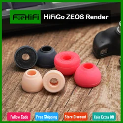 HiFiGo ZEOS 렌더 이어폰 이어팁, 깊은 하단, 더 선명한 미드 레인지, 전문 맞춤형 실리콘 스폰지 이어 팁, S/ M/ L