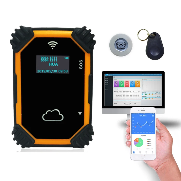 زر إنذار سحابي مجاني SOS RFID نظام جولة الحراسة 4G #5