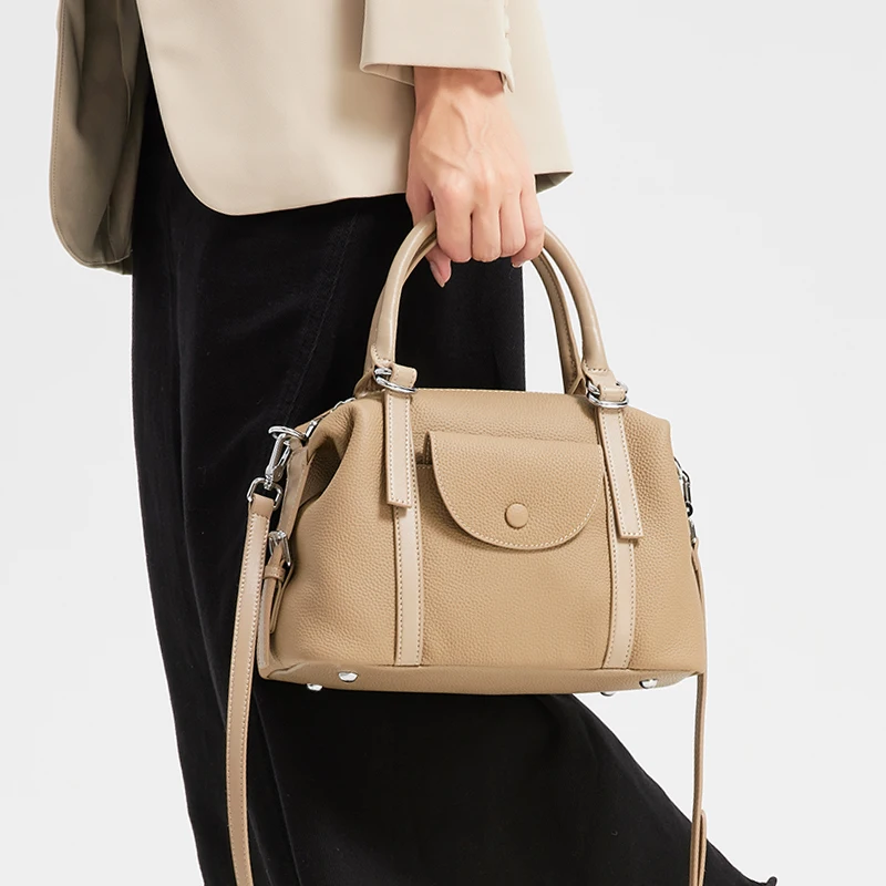 

Female Fashion Designer Luxury Handbag Ladies Durable Crossbody Genuine Cow Leather Bag Women Soft Cowhide Classic Shoulder Bags