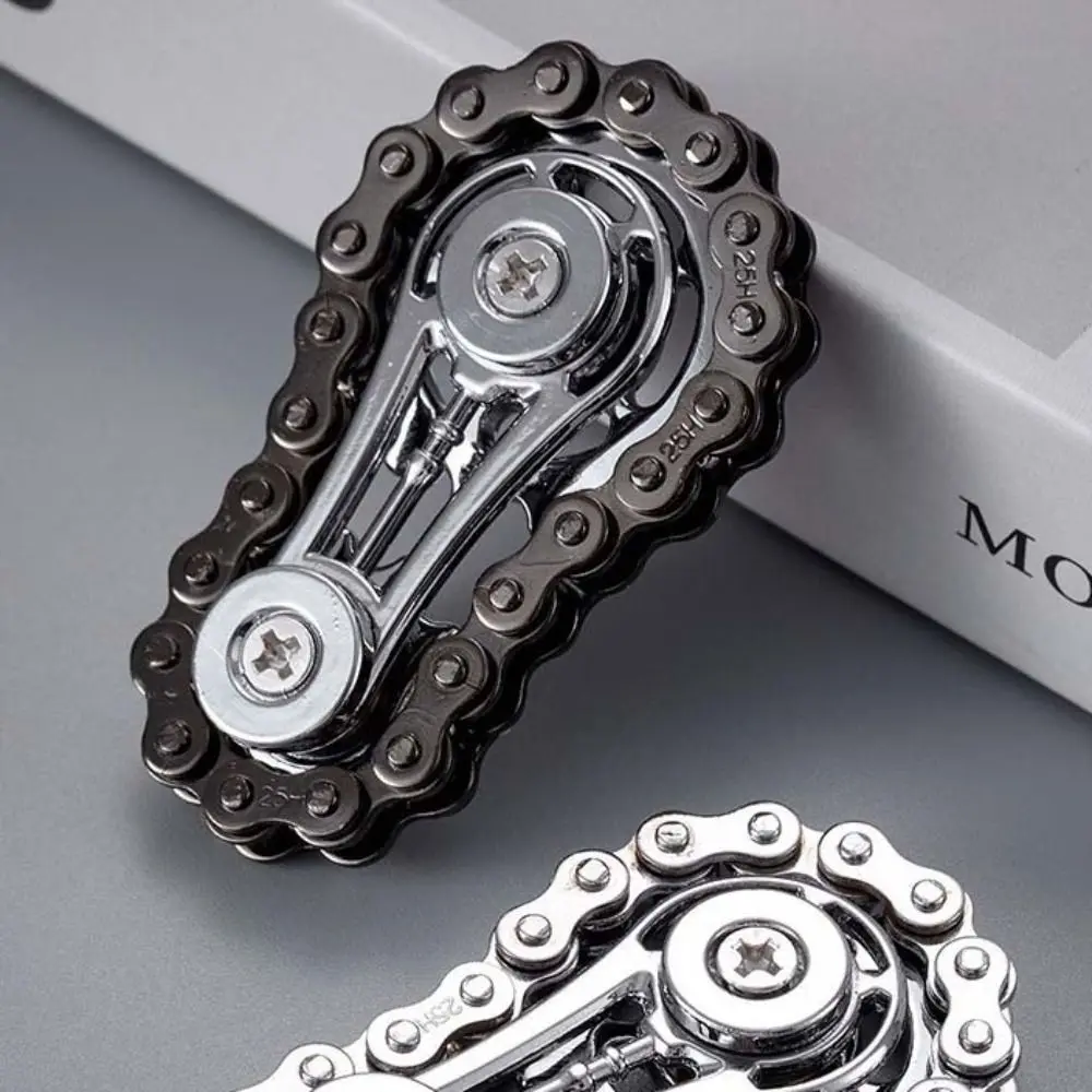 EDC Spinner pignon Fidget Spinner chaîne de vélo en métal soulagement du Stress volant d'inertie bout des doigts Gyro Antistress anxiété Durable