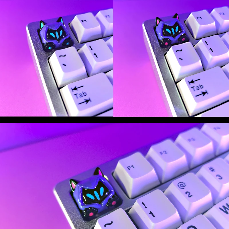 Valorant Cute OMEN Keycaps Resin SA Profile Artisan Key Caps DIY Handmade Gaming Mechanical Keyboard Caps Custom Boy/girl Gifts