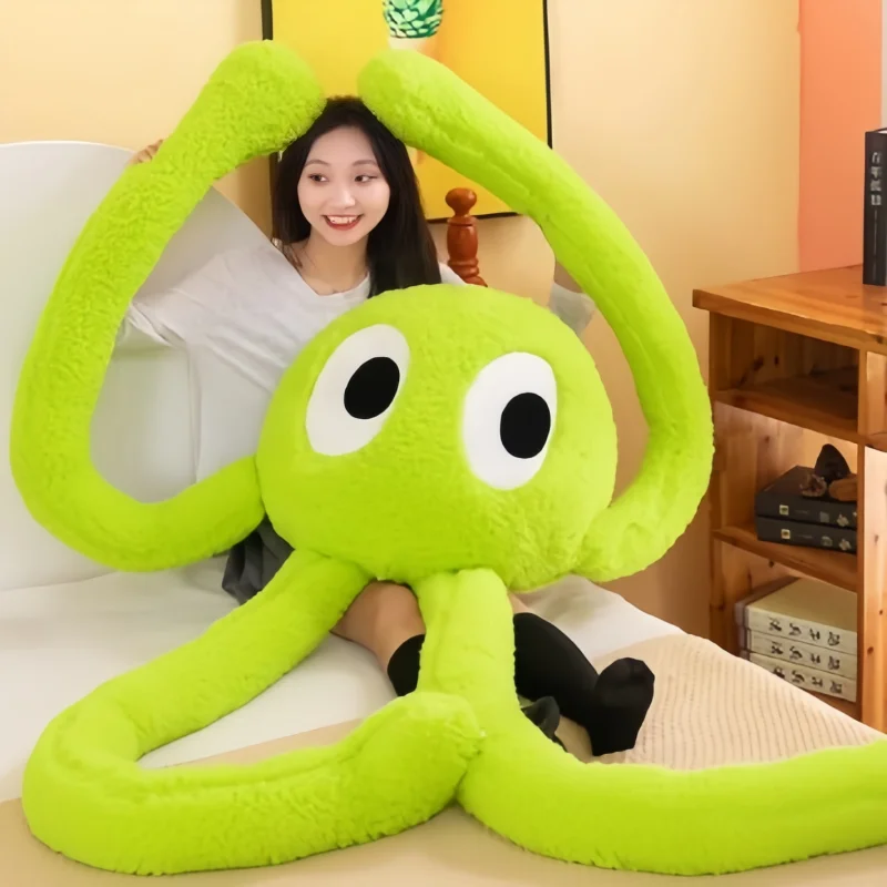 Long-legged Octopu Plush Body Pillow Kawaii Soft Stuffed Cushion Cute Sleeping Throw Pillow Gaming Chair Back Cushion Home Decor