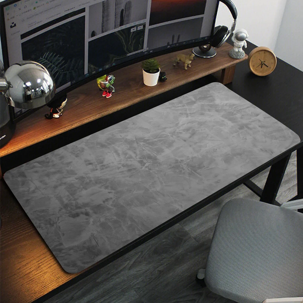 Büyük Oyun Mouse Pad Gri Doku Desen Yeni Mousepad XXL 90x40 Kauçuk kaymaz Klavye Pedleri Bilgisayar Ofis Ev Masa Paspasları