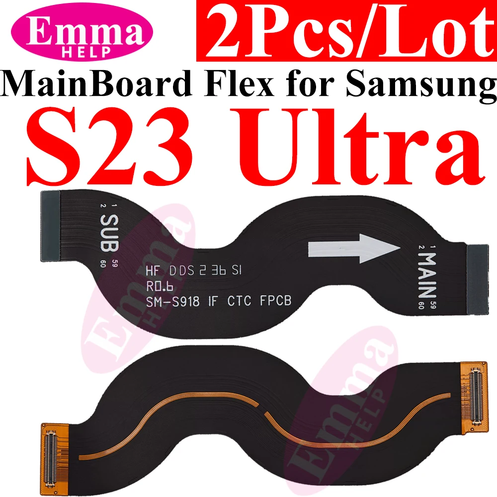 2Pcs Main Board Flex For Samsung Galaxy S22 S21 S24 S20 S23 Ultra Plus S918 S911 S916 S711 S916 S928 S906 G988 S908 LCD Display