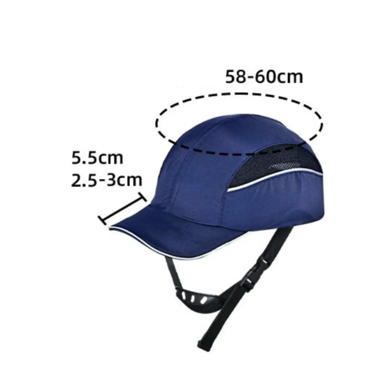Breathable Shock Absorbing Work Helmet Liner Cap with Adjustable Strap for Daily Indoor Industrial Tasks