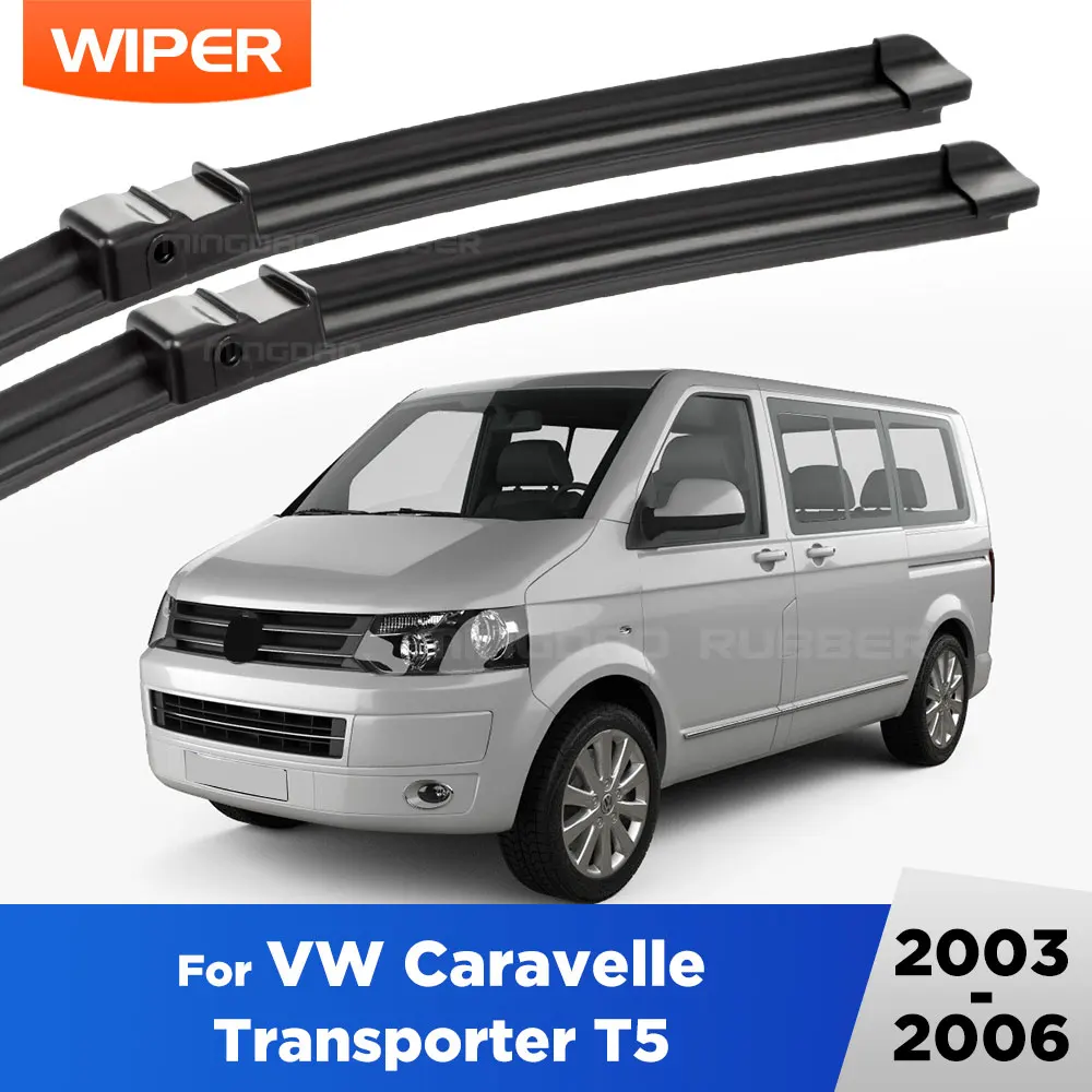 For VW Caravelle Transporter T5 2003 - 2006 Wiper LHD Front Wiper Blades Windshield Windscreen Window Rain Brush 24