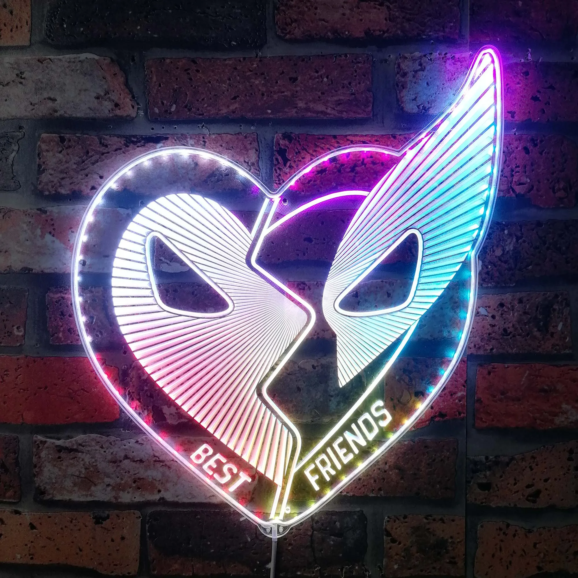 Wolverine Dynamic RGB Edge Lit LED Sign, Game Room Decor, Gaming Night Light