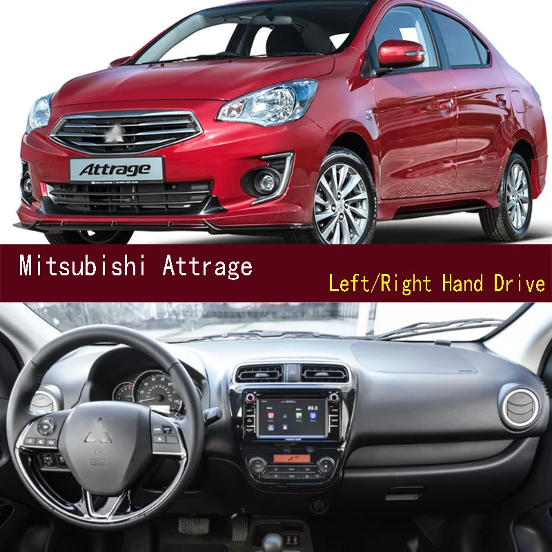 For Mitsubishi Attrage Dashmat Dash Mat Dashboard Cover Instrument Panel Sunscreen Pad Ornaments