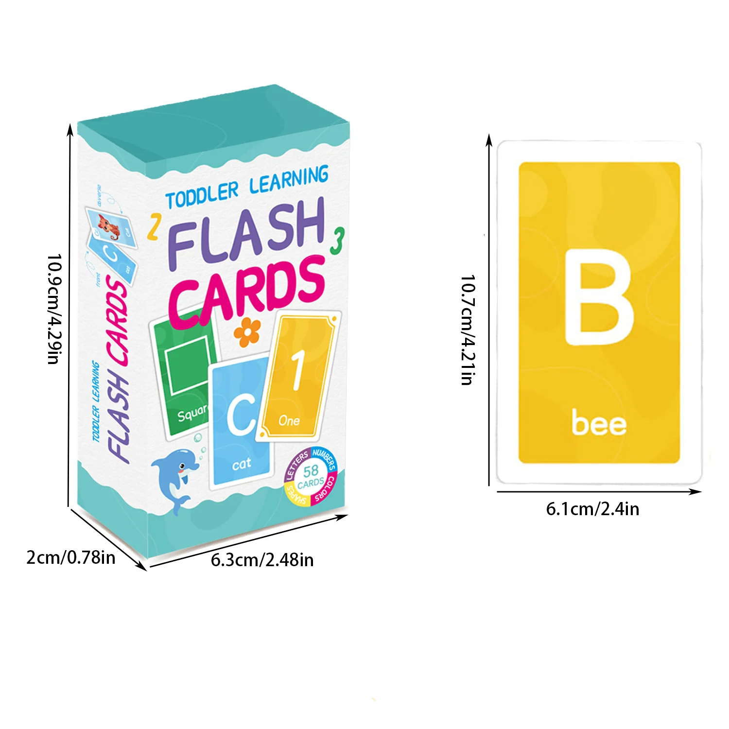 Scheda di apprendimento flash per l'educazione precoce dei bambini, puzzle per l'educazione precoce, colore, numero, forma, animale